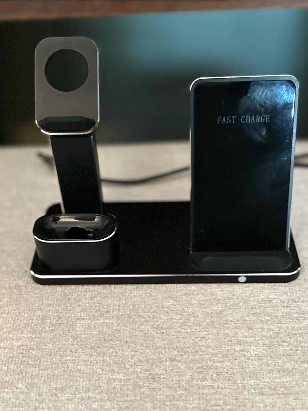 3-in-1 Wireless Charging Station iPhone Apple Watch AirPods Black
